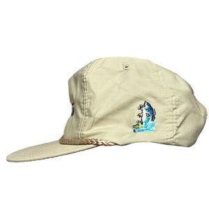 Vintage Holnam Rope Trucker Hat Fishing Hat Embroidered Fish Fishing Poles OS